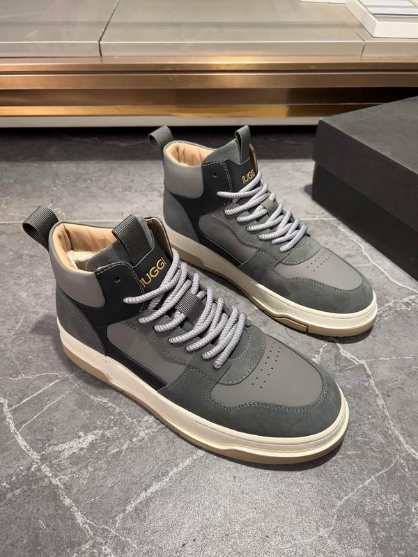 UGG Gray & Black High-Top Lace-Up Sneakers