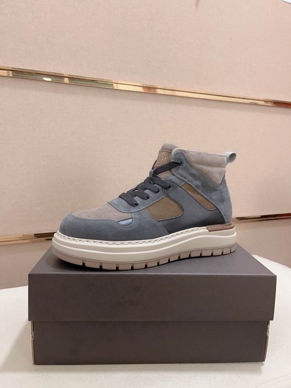 UGG Blue-Gray & Taupe High-Top Chunky Sneakers