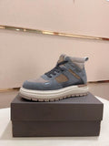 UGG Blue-Gray & Taupe High-Top Chunky Sneakers