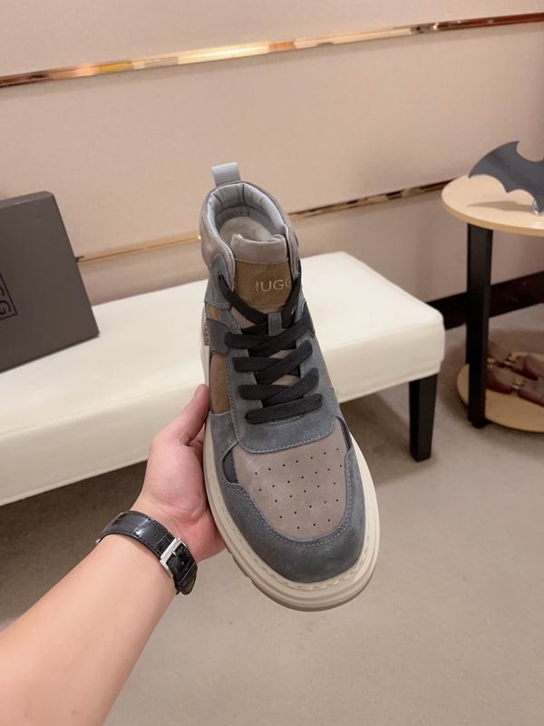 UGG Blue-Gray & Taupe High-Top Chunky Sneakers
