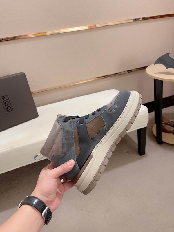 UGG Blue-Gray & Taupe High-Top Chunky Sneakers