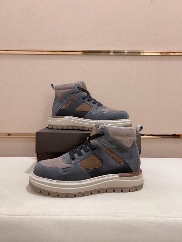 UGG Blue-Gray & Taupe High-Top Chunky Sneakers