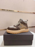 UGG Brown & Tan High-Top Chunky Lace-Up Sneakers