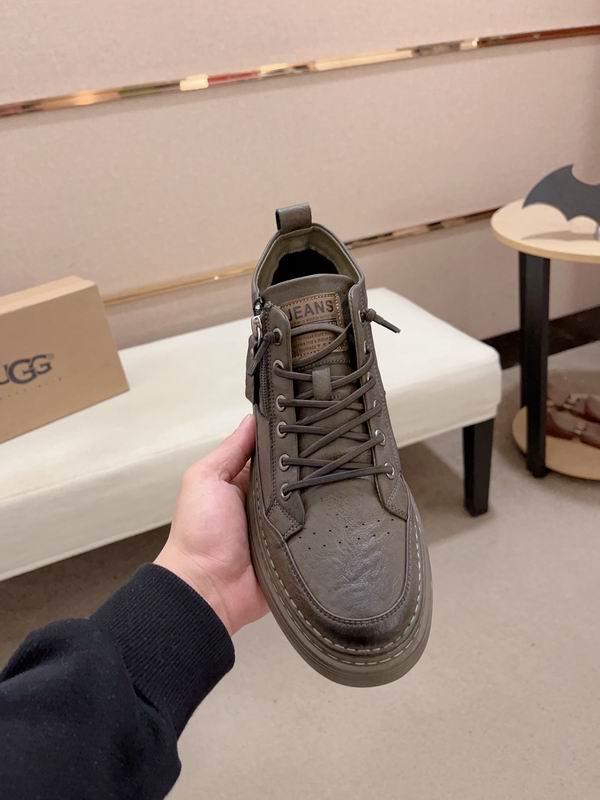 UGG Dark Gray High-Top Sneakers with Side Zippers