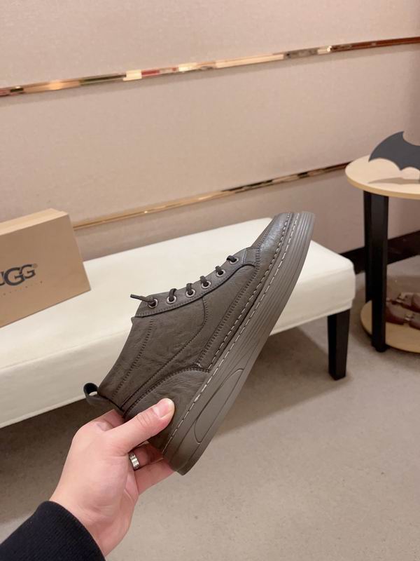 UGG Dark Gray High-Top Sneakers with Side Zippers