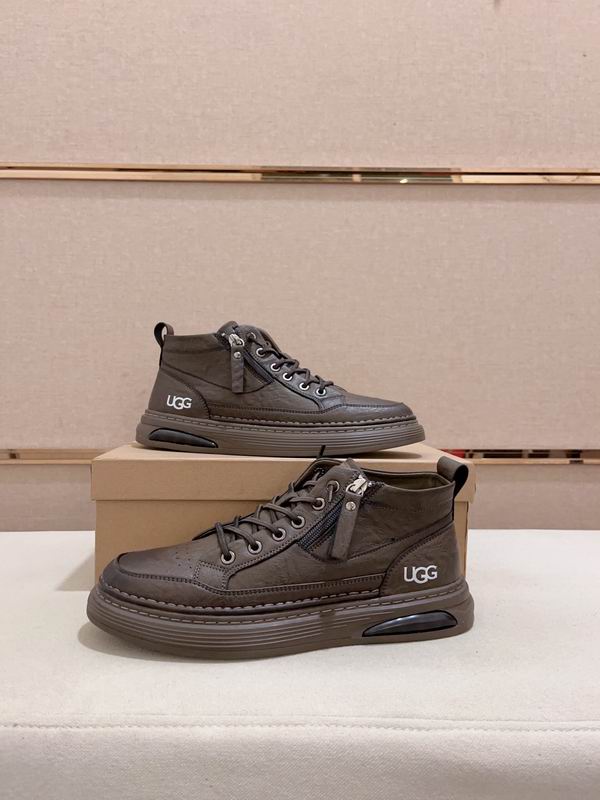 UGG Dark Gray High-Top Sneakers with Side Zippers
