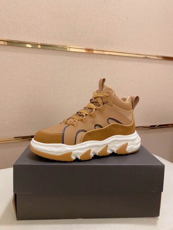 UGG Tan High-Top Chunky Lace-Up Sneakers