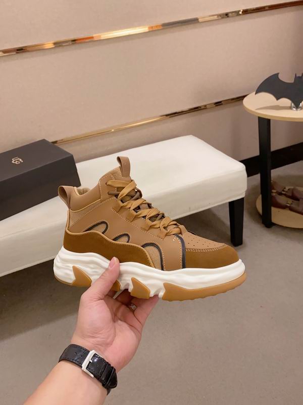 UGG Tan High-Top Chunky Lace-Up Sneakers