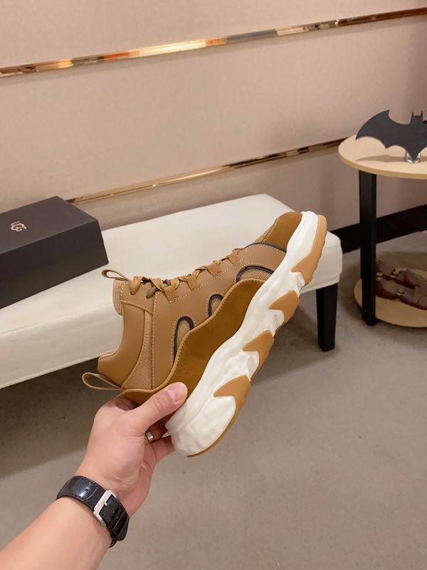 UGG Tan High-Top Chunky Lace-Up Sneakers