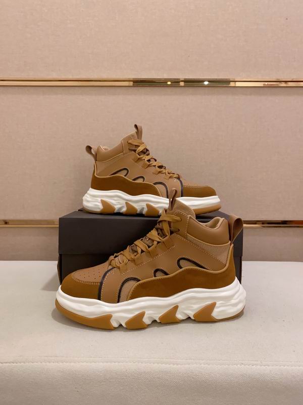 UGG Tan High-Top Chunky Lace-Up Sneakers