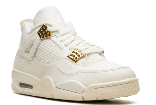 Air Jordan 4 WMNS 'Sail' – Cream & Gold Accents