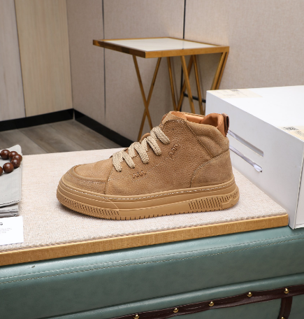 UGG Tan High-Top Lace-Up Shoes