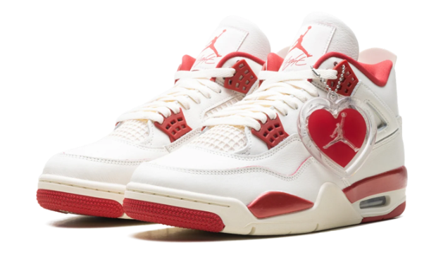 Air Jordan 4 WMNS 'Valentine's Day' – White & Red